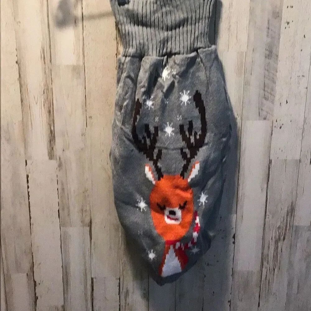 Cute reindeer, dog sweater, see measurements